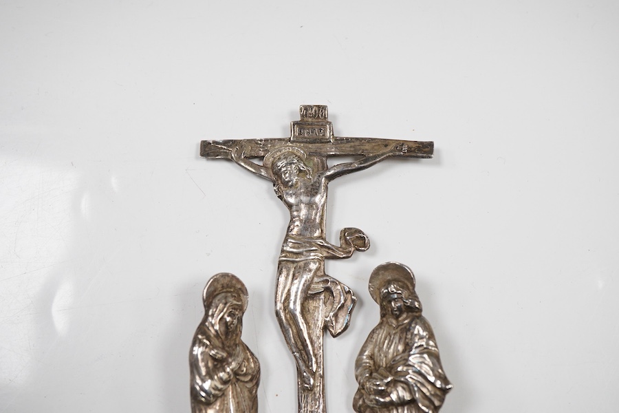 A late 19th century continental silver stoup, import marks for Berthold Muller, London, 1897, height 16.2cm, 106 grams.